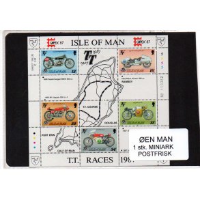 &Oslash;en Man - 1 Stk. Miniark Postfrisk