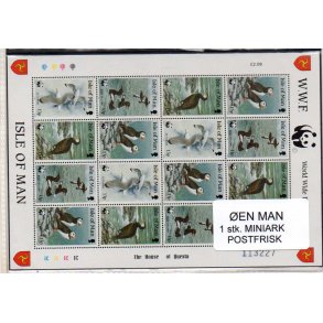 &Oslash;en Man - 1 Stk. Miniark Postfrisk