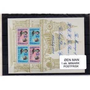 &Oslash;en Man - 1 Stk. Miniark Postfrisk