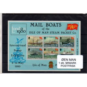 &Oslash;en Man - 1 Stk Miniark - Postfrisk
