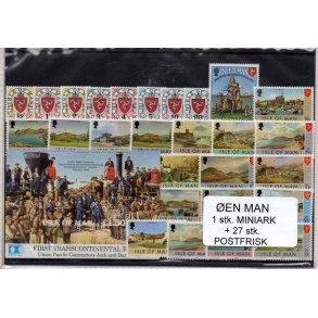 &Oslash;en Man - 1 Stk Miniark - 27 Stk. Postfrisk