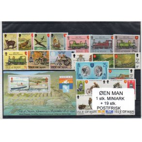 &Oslash;en Man - 1 Stk Miniark - 19 Stk. Postfrisk
