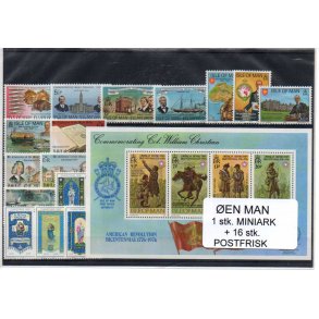 &Oslash;en Man - 1 Stk Miniark - 16 Stk. Postfrisk