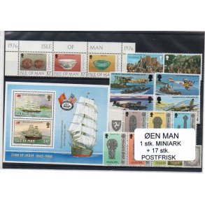 &Oslash;en Man - 1 Stk Miniark - 17 Stk. Postfrisk