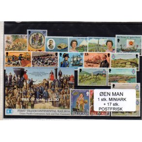 &Oslash;en Man - 1 Stk Miniark - 17 Stk. Postfrisk