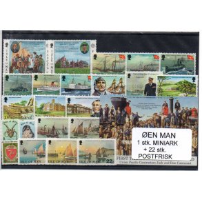 &Oslash;en Man - 1 Stk Miniark - 22 Stk. Postfrisk