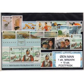 &Oslash;en Man - 1 Stk Miniark - 19 Stk. Postfrisk