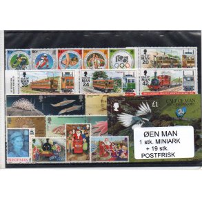 &Oslash;en Man - 1 Stk Miniark - 19 Stk. Postfrisk