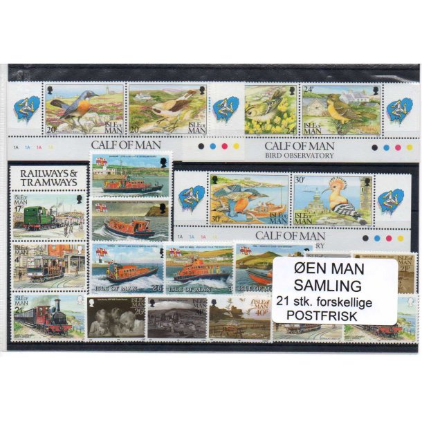 &Oslash;en Man - 21 Stk. Postfrisk