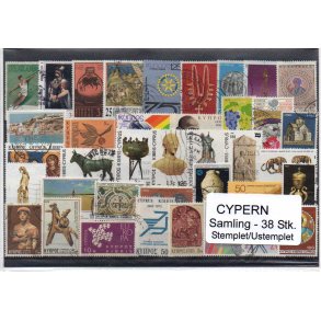 Cypern Samling - 38 Stk. Stemplet/Ustemplet