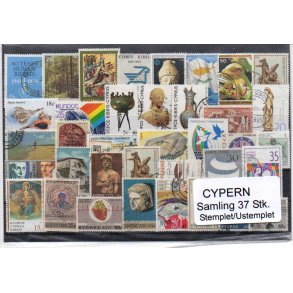 Cypern Samling - 37 Stk. Stemplet/Ustemplet