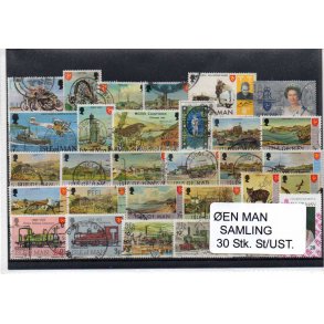 &Oslash;en Man - 30 Stk. forskellige Stemplet/Ustemplet