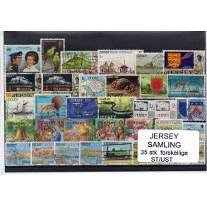 Jersey Samling - 35 stk. Stempler/Ustemplet