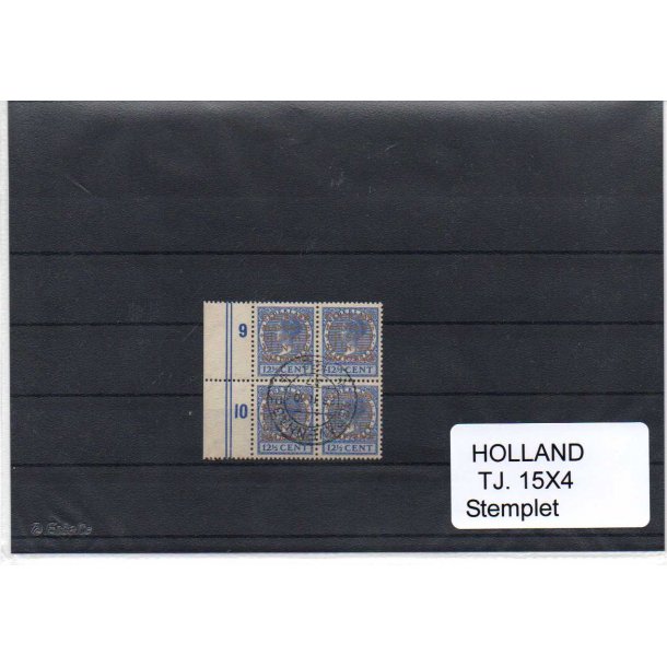 Holland - Tj. 15 X 4 - Stemplet