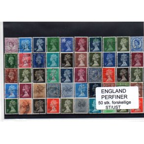 England Perfiner 50 stk. Stemplet/Ustemplet