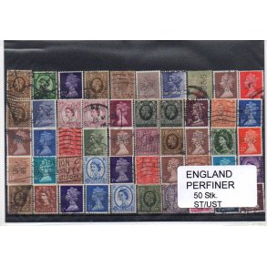 England Perfiner 50 stk. Stemplet/Ustemplet