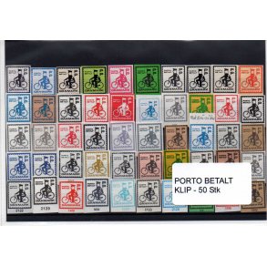 Danmark - Porto Betalt - Klip 50 Stk.