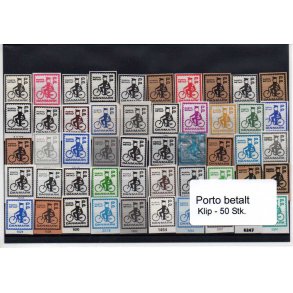 Danmark - Porto Betalt - Klip 50 Stk.