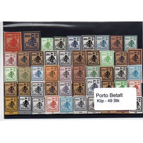 Danmark - Porto Betalt - Klip 49 Stk.