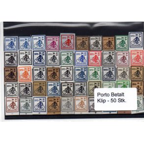 Danmark - Porto Betalt - Klip 50 Stk.
