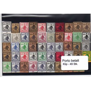 Danmark - Porto Betalt - Klip 49 Stk.