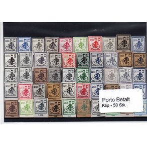 Danmark - Porto Betalt - Klip 50 Stk.