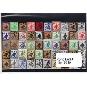 Danmark - Porto Betalt - Klip 50 Stk