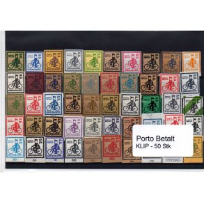Danmark - Porto Betalt - Klip 50 Stk