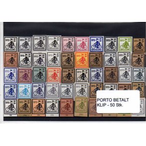 Danmark - Porto Betalt - Klip 50 Stk