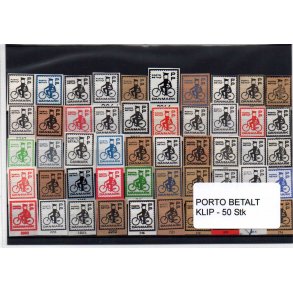 Danmark - Porto Betalt - Klip 50 Stk