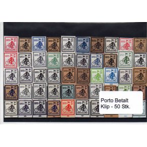 Danmark - Porto Betalt - Klip 50 Stk