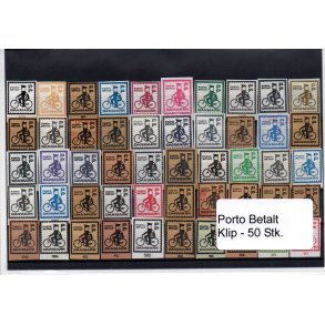 Danmark - Porto Betalt - Klip 50 Stk