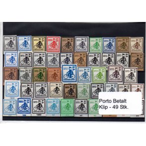 Danmark - Porto Betalt - Klip 49 Stk.