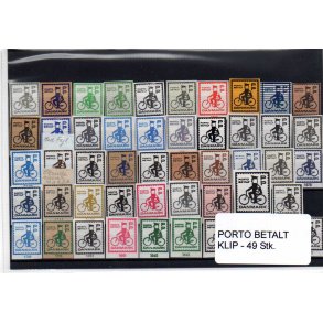 Danmark - Porto Betalt - Klip 49 Stk.