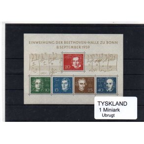 Tyskland Miniark - Ubrugt -