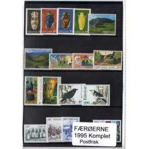 F&aelig;r&oslash;erne 1995 Komplet - Postfrisk