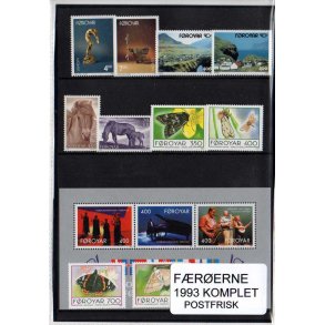 F&aelig;r&oslash;erne 1993 Komplet - Postfrisk