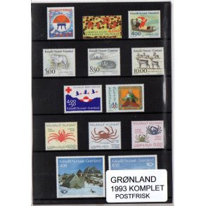 Grnland 1993 Komplet - Postfrisk