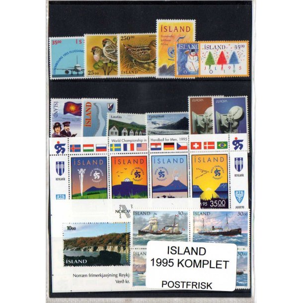 Island 1995 - Komplet Postfrisk