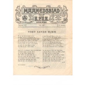 Månedsblad for K.F.U.M. Odense - Juli 1930