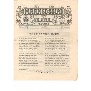 Månedsblad for K.F.U.M. Odense - Juli 1930