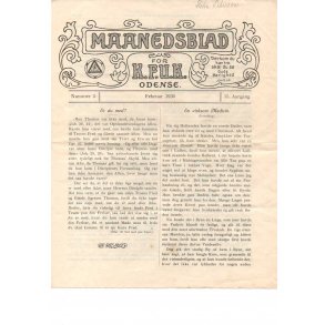 Månedsblad for K.F.U.M. Odense - Februar 1930