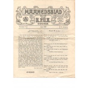 Månedsblad for K.F.U.M. Odense - Juni 1930