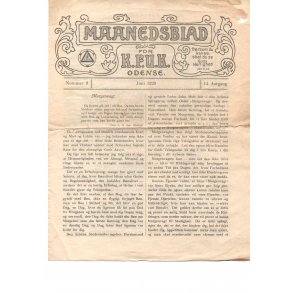 Månedsblad for K.F.U.M. Odense - Juni 1929