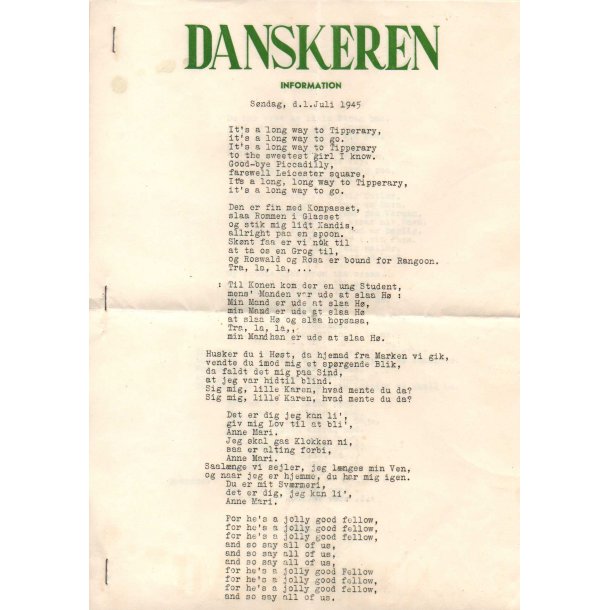 Danskeren 1. Juli 1945