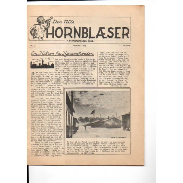 Den lille Hornbl&aelig;ser - Nr. 5 - 1945 - H&aring;tunaholmlejrens Blad