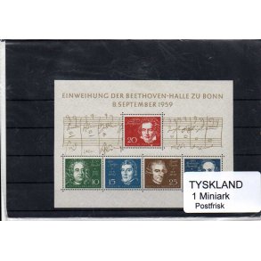 Tyskland Miniark - Postfrisk