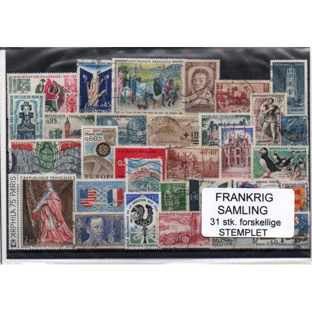 Frankrig Samling - 31 Stk. Stemplet