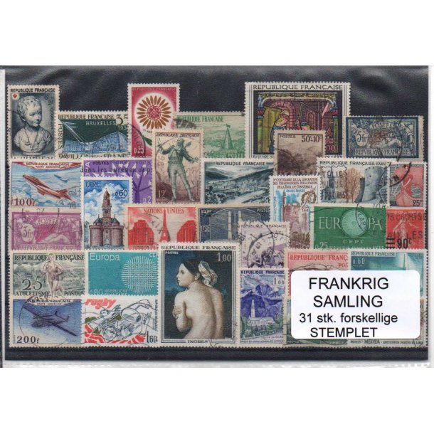 Frankrig Samling - 31 Stk. Stemplet