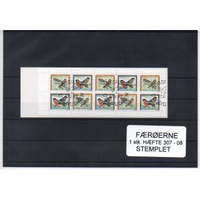 F&aelig;r&oslash;erne - 1 stk. H&aelig;fte 307 - 08 Stemplet